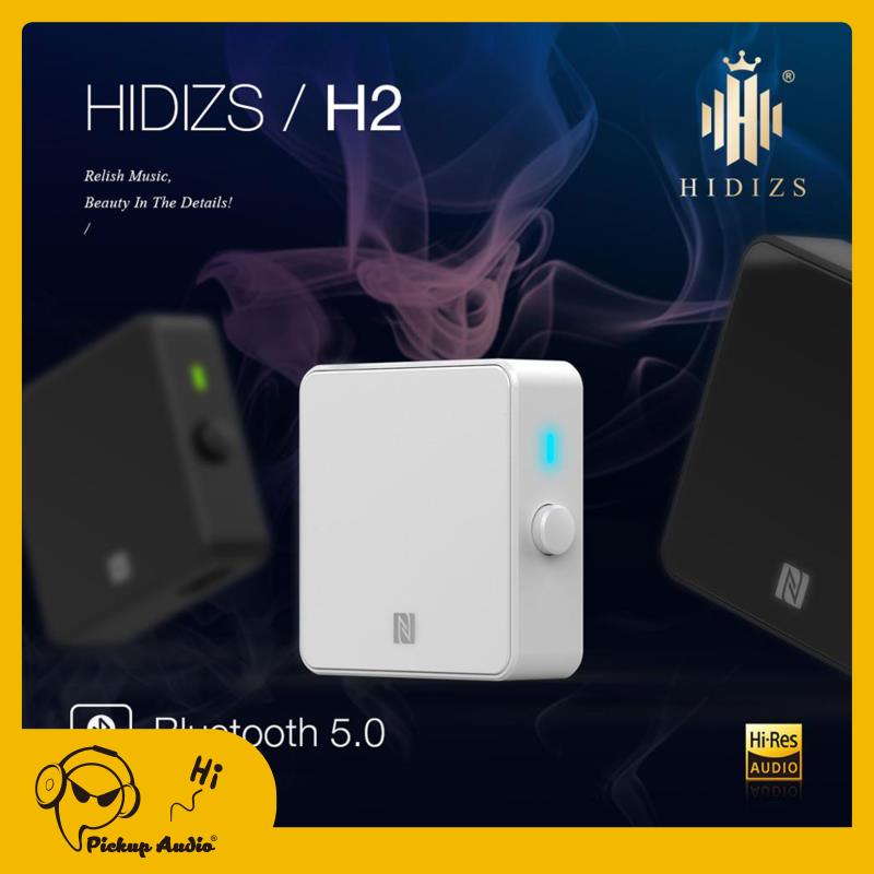 Hidizs H2 무손실 블루투스 5.0 수신기 무선 3.5mm AUX 잭 어댑터, NFC 듀얼 HiRes 인증 고성능 앰프 수신기
